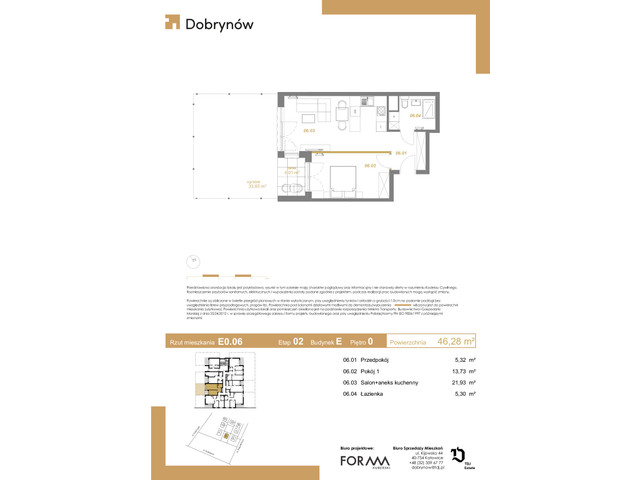 Mieszkanie w inwestycji DOBRYNÓW, symbol E0.06 » nportal.pl