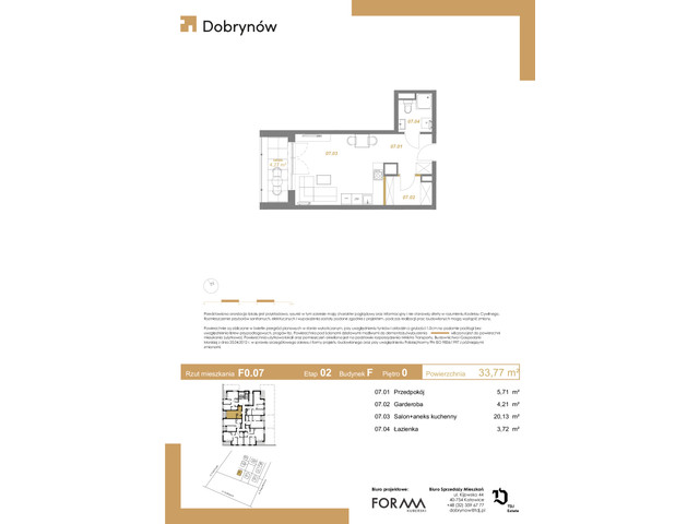 Mieszkanie w inwestycji DOBRYNÓW, symbol F0.07 » nportal.pl