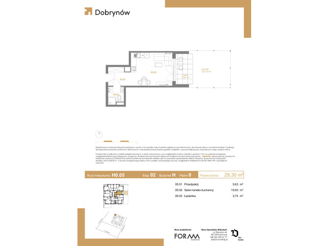 Mieszkanie w inwestycji DOBRYNÓW, symbol H0.05 » nportal.pl