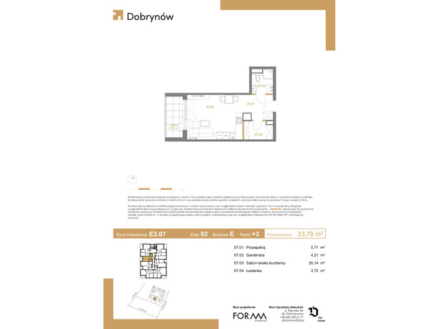 Mieszkanie w inwestycji DOBRYNÓW, symbol E3.07 » nportal.pl