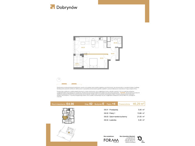 Mieszkanie w inwestycji DOBRYNÓW, symbol E4.06 » nportal.pl