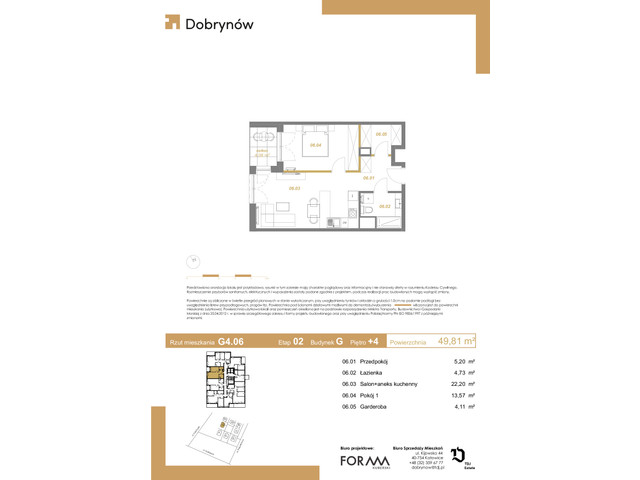Mieszkanie w inwestycji DOBRYNÓW, symbol G4.06 » nportal.pl