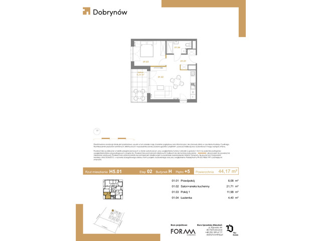 Mieszkanie w inwestycji DOBRYNÓW, symbol H5.01 » nportal.pl