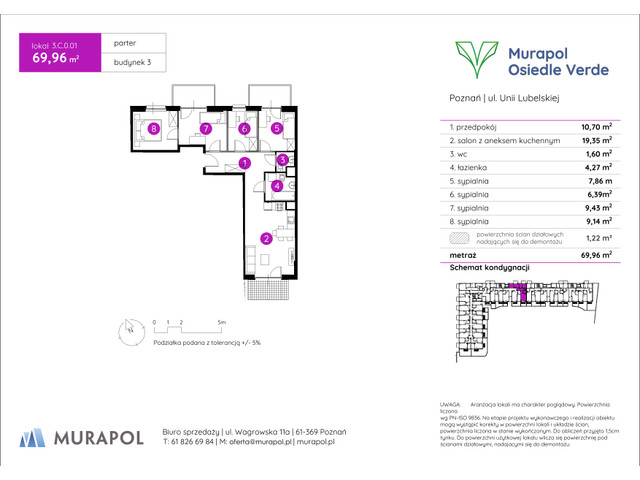 Mieszkanie w inwestycji Murapol Osiedle Verde, symbol 3.C.0.01 » nportal.pl