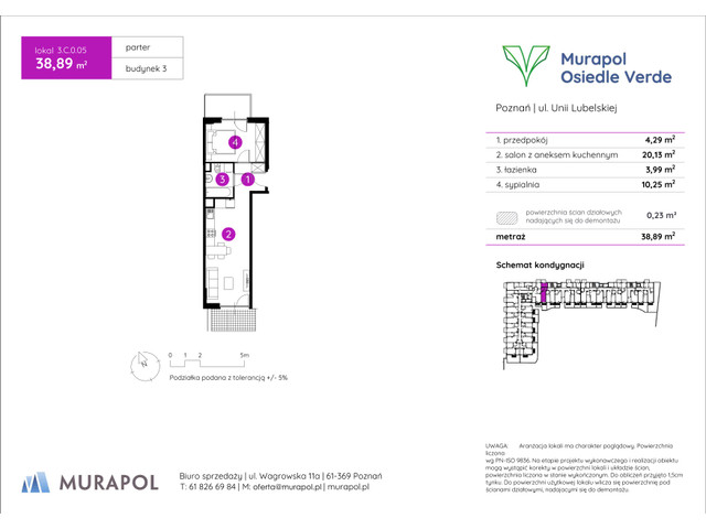 Mieszkanie w inwestycji Murapol Osiedle Verde, symbol 3.C.0.05 » nportal.pl