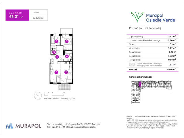 Mieszkanie w inwestycji Murapol Osiedle Verde, symbol 3.D.0.13 » nportal.pl