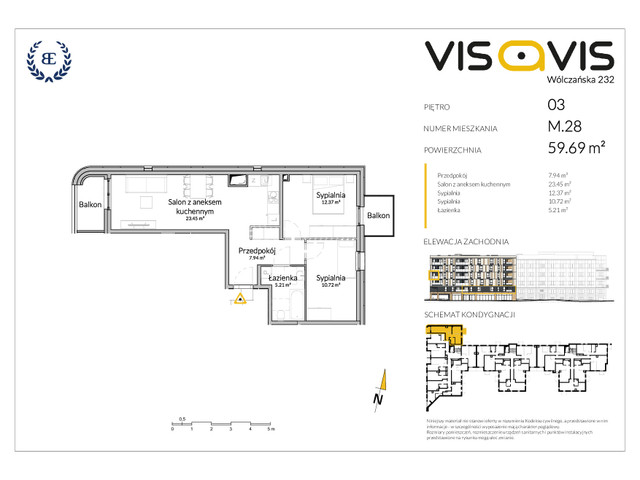 Mieszkanie w inwestycji VISAVIS, symbol 03.M.28 » nportal.pl