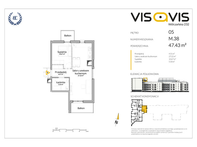 Mieszkanie w inwestycji VISAVIS, symbol 05.M.38 » nportal.pl
