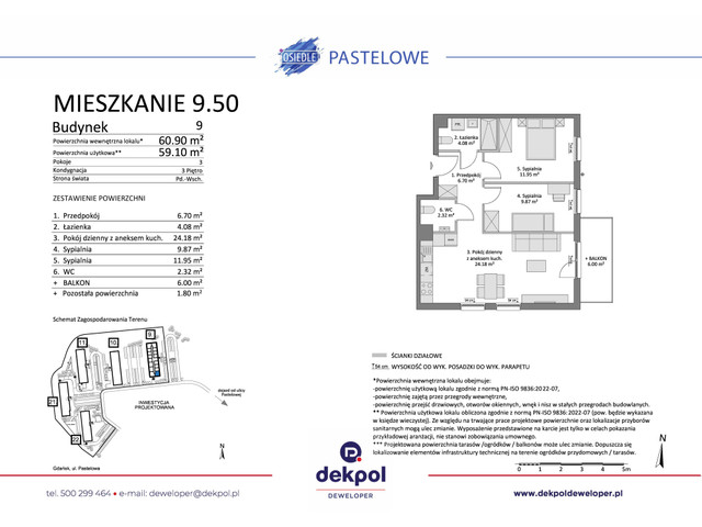 Mieszkanie w inwestycji Osiedle Pastelowe etap III, symbol 9.50 » nportal.pl