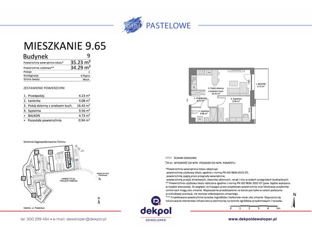 Mieszkanie w inwestycji Osiedle Pastelowe etap III, budynek Rezerwacja, symbol 9.65 » nportal.pl