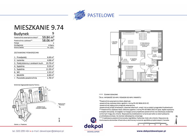 Mieszkanie w inwestycji Osiedle Pastelowe etap III, symbol 9.74 » nportal.pl
