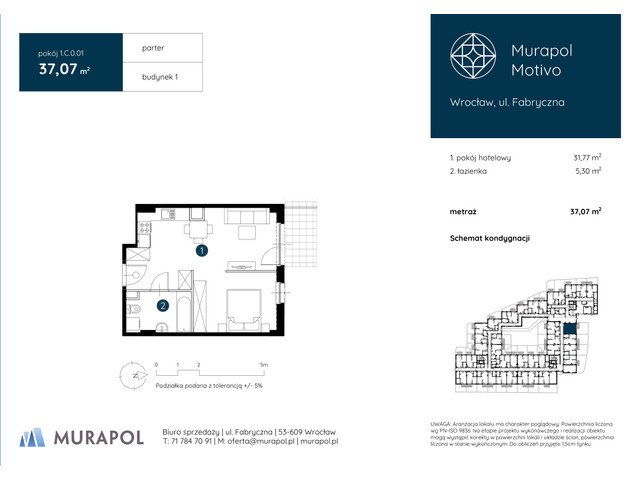 Mieszkanie w inwestycji Murapol Motivo, symbol 1.C.0.01 » nportal.pl
