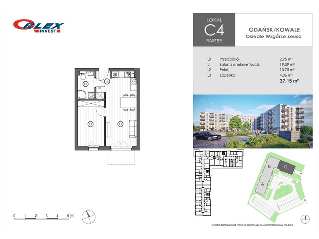 Mieszkanie w inwestycji Wzgórze Zeusa Gdańsk/Kowale, symbol C4 » nportal.pl