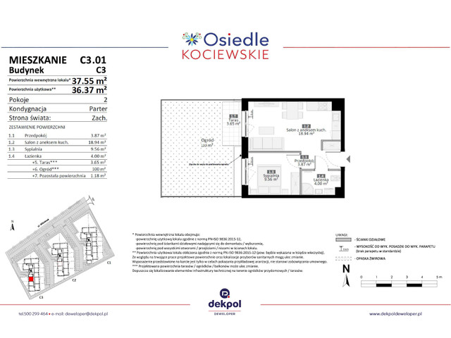 Mieszkanie w inwestycji Osiedle Kociewskie etap III, symbol C3.01 » nportal.pl