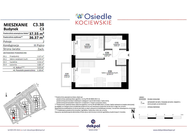Mieszkanie w inwestycji Osiedle Kociewskie etap III, symbol C3.38 » nportal.pl