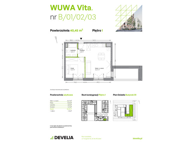 Mieszkanie w inwestycji WUWA Vita, symbol B.01.02.03 » nportal.pl