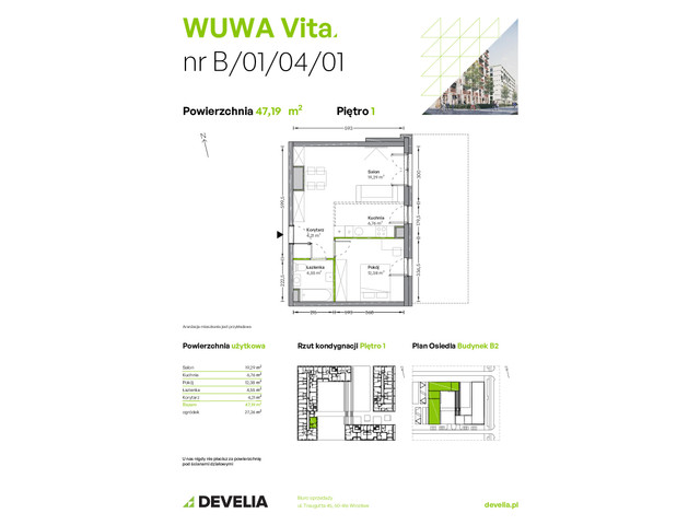 Mieszkanie w inwestycji WUWA Vita, symbol B.01.04.01 » nportal.pl