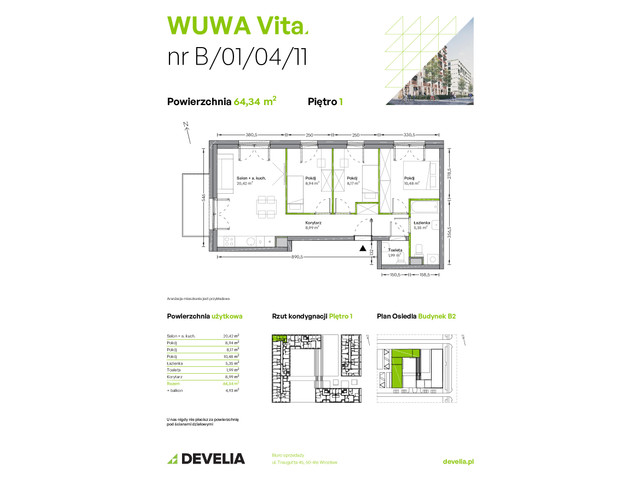 Mieszkanie w inwestycji WUWA Vita, symbol B.01.04.11 » nportal.pl