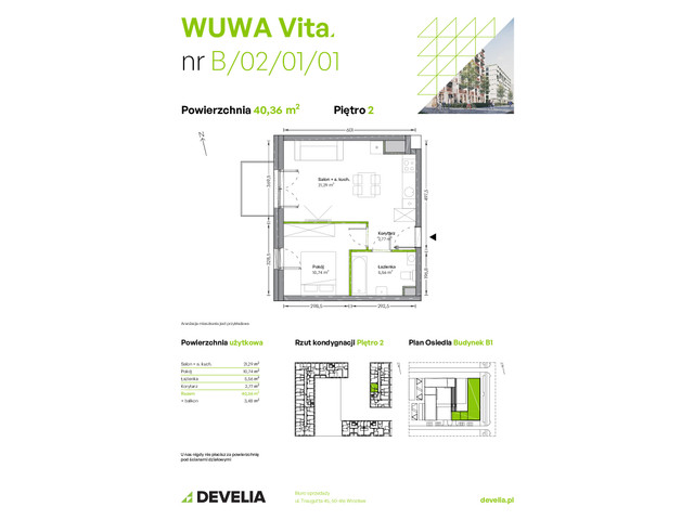 Mieszkanie w inwestycji WUWA Vita, symbol B.02.01.01 » nportal.pl
