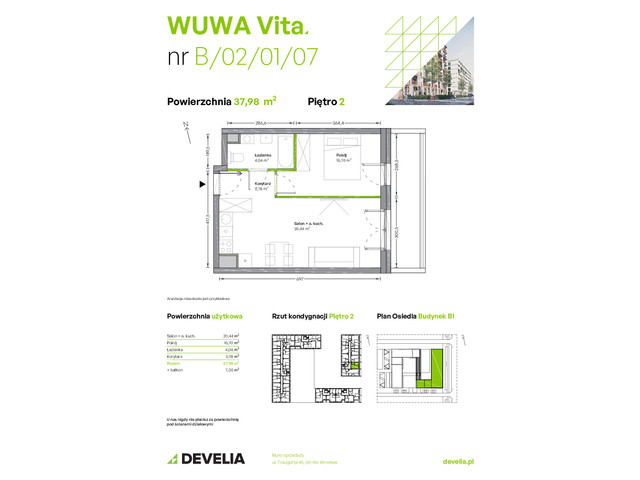 Mieszkanie w inwestycji WUWA Vita, symbol B.02.01.07 » nportal.pl