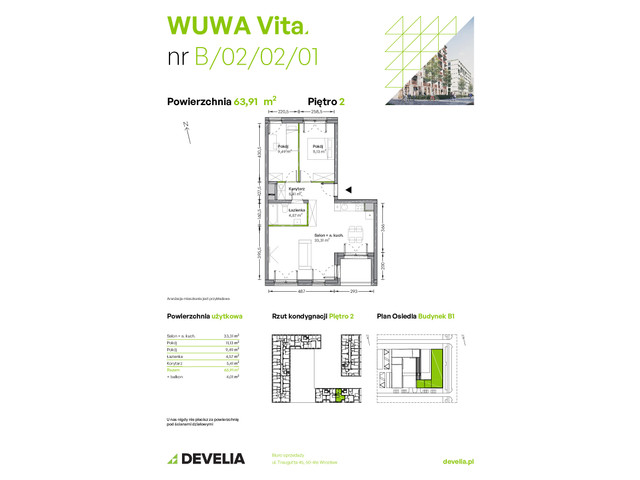 Mieszkanie w inwestycji WUWA Vita, symbol B.02.02.01 » nportal.pl