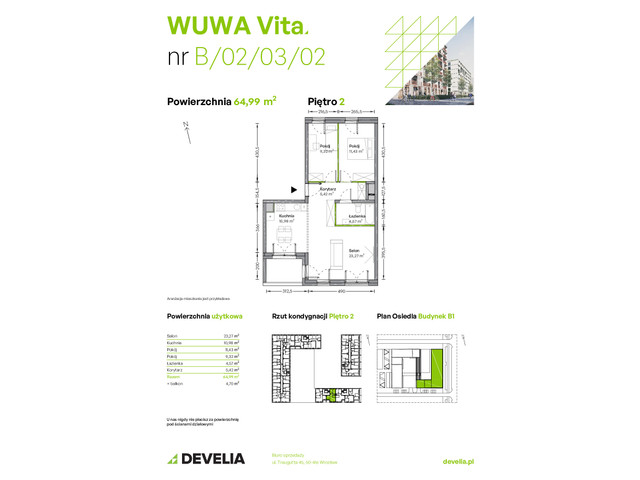 Mieszkanie w inwestycji WUWA Vita, symbol B.02.03.02 » nportal.pl