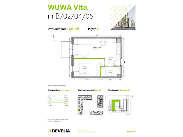 Mieszkanie w inwestycji WUWA Vita, symbol B.02.04.05 » nportal.pl
