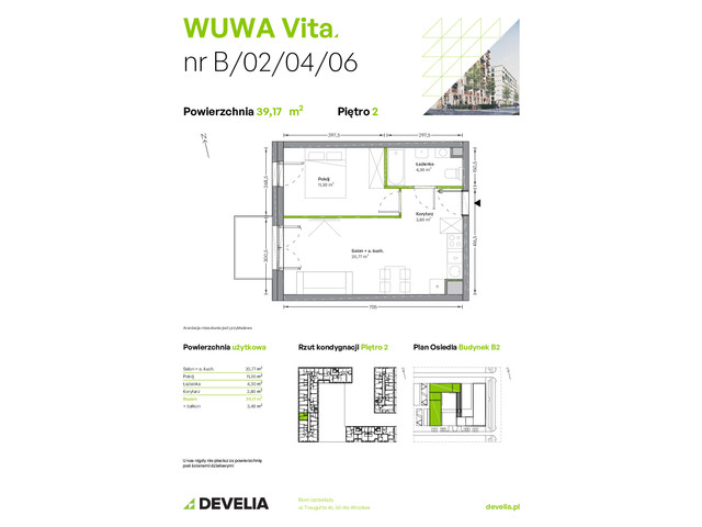 Mieszkanie w inwestycji WUWA Vita, symbol B.02.04.06 » nportal.pl