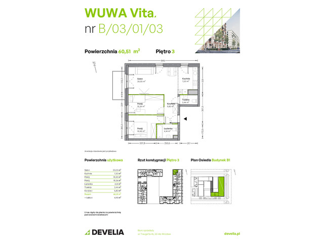 Mieszkanie w inwestycji WUWA Vita, symbol B.03.01.03 » nportal.pl