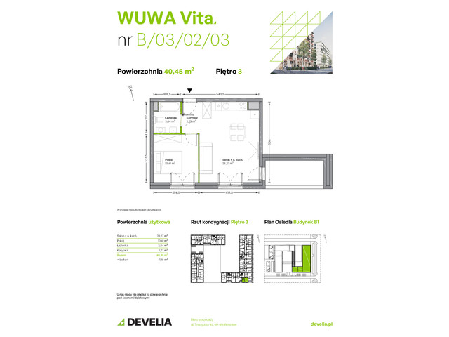 Mieszkanie w inwestycji WUWA Vita, symbol B.03.02.03 » nportal.pl