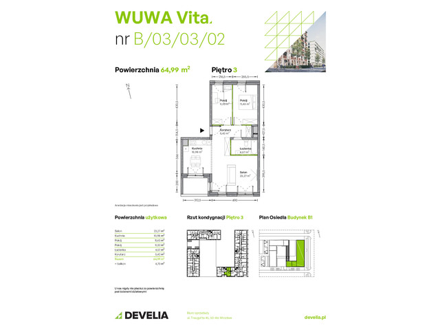 Mieszkanie w inwestycji WUWA Vita, symbol B.03.03.02 » nportal.pl