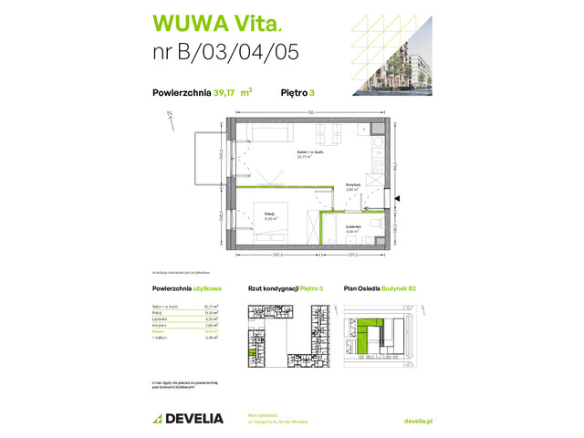Mieszkanie w inwestycji WUWA Vita, symbol B.03.04.05 » nportal.pl