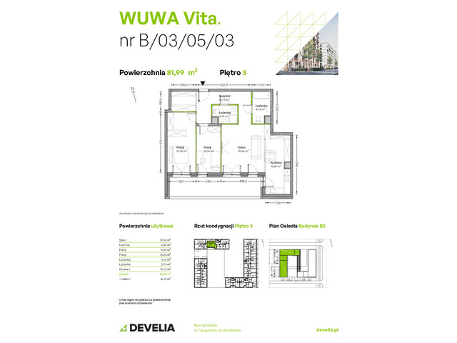 Mieszkanie w inwestycji WUWA Vita, symbol B.03.05.03 » nportal.pl