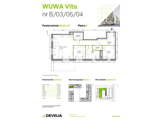 Mieszkanie w inwestycji WUWA Vita, symbol B.03.05.04 » nportal.pl