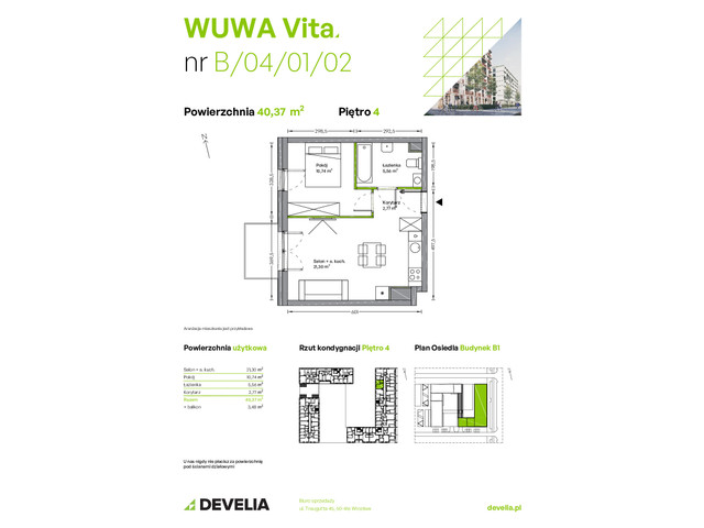 Mieszkanie w inwestycji WUWA Vita, symbol B.04.01.02 » nportal.pl