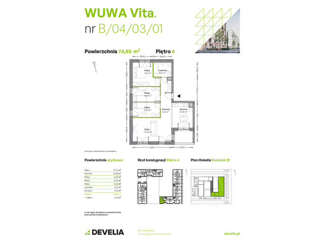 Mieszkanie w inwestycji WUWA Vita, symbol B.04.03.01 » nportal.pl