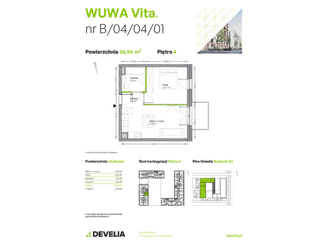 Mieszkanie w inwestycji WUWA Vita, symbol B.04.04.01 » nportal.pl