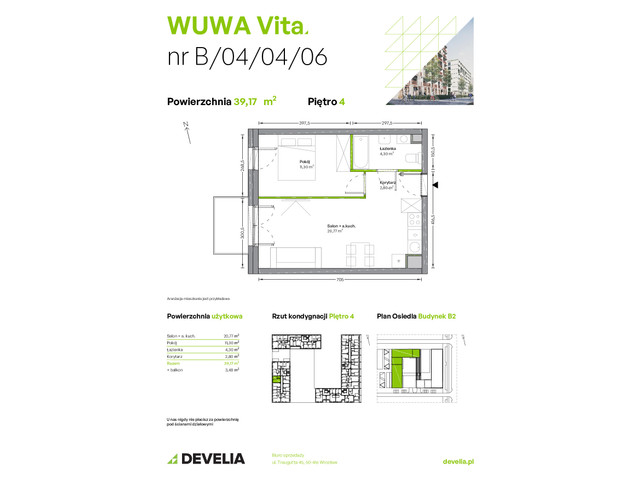 Mieszkanie w inwestycji WUWA Vita, symbol B.04.04.06 » nportal.pl