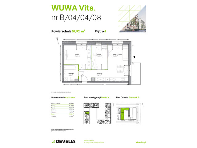 Mieszkanie w inwestycji WUWA Vita, symbol B.04.04.08 » nportal.pl