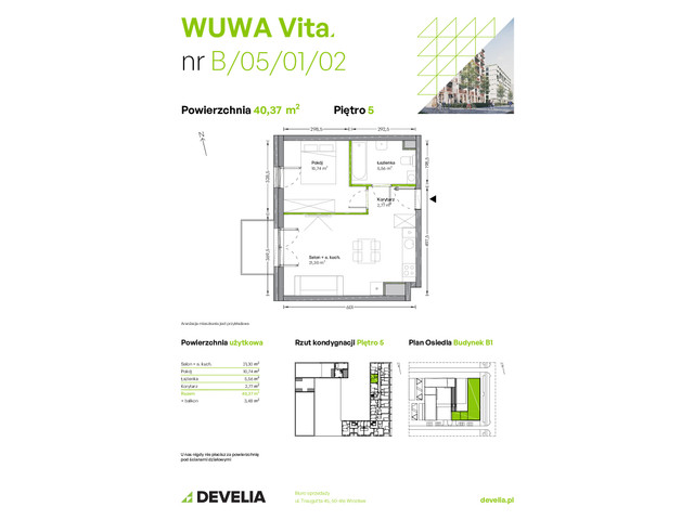 Mieszkanie w inwestycji WUWA Vita, symbol B.05.01.02 » nportal.pl