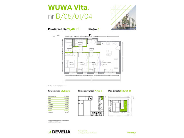 Mieszkanie w inwestycji WUWA Vita, symbol B.05.01.04 » nportal.pl