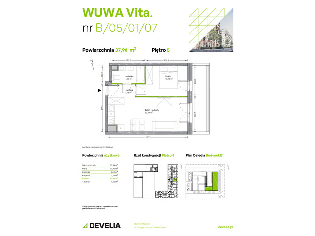Mieszkanie w inwestycji WUWA Vita, symbol B.05.01.07 » nportal.pl
