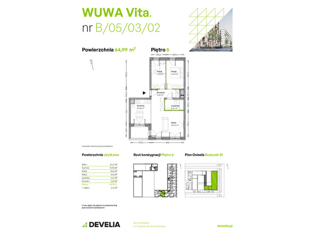 Mieszkanie w inwestycji WUWA Vita, symbol B.05.03.02 » nportal.pl