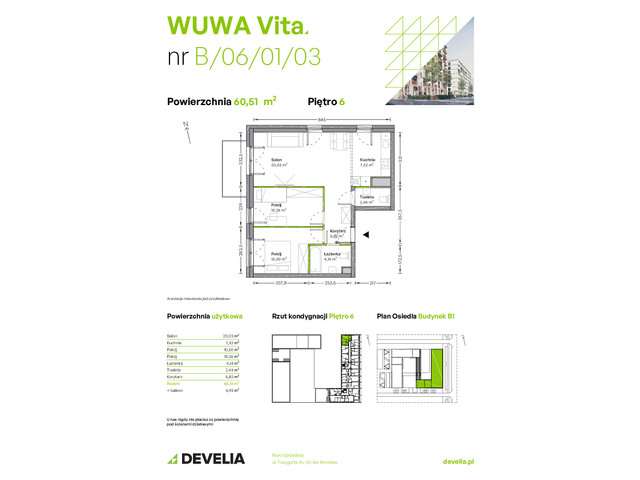 Mieszkanie w inwestycji WUWA Vita, symbol B.06.01.03 » nportal.pl