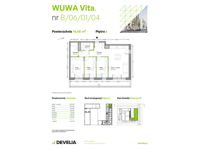 Mieszkanie w inwestycji WUWA Vita, symbol B.06.01.04 » nportal.pl