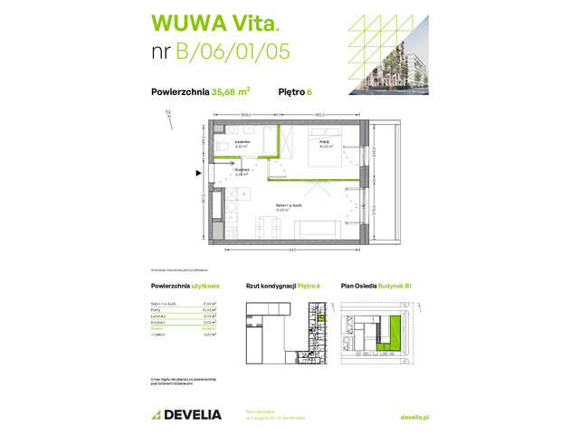 Mieszkanie w inwestycji WUWA Vita, symbol B.06.01.05 » nportal.pl