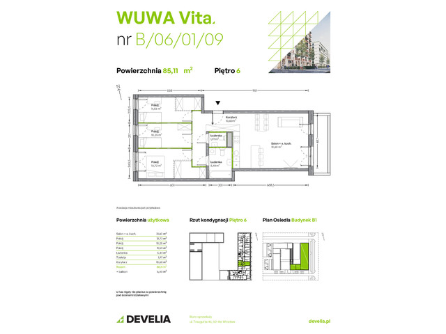 Mieszkanie w inwestycji WUWA Vita, symbol B.06.01.09 » nportal.pl