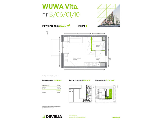 Mieszkanie w inwestycji WUWA Vita, symbol B.06.01.10 » nportal.pl