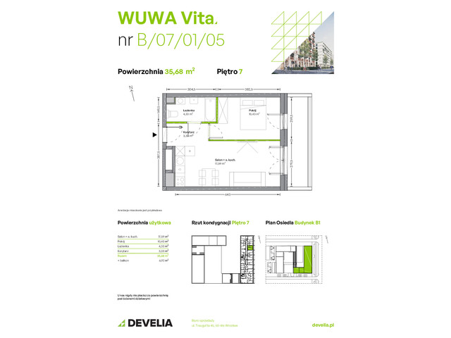 Mieszkanie w inwestycji WUWA Vita, symbol B.07.01.05 » nportal.pl