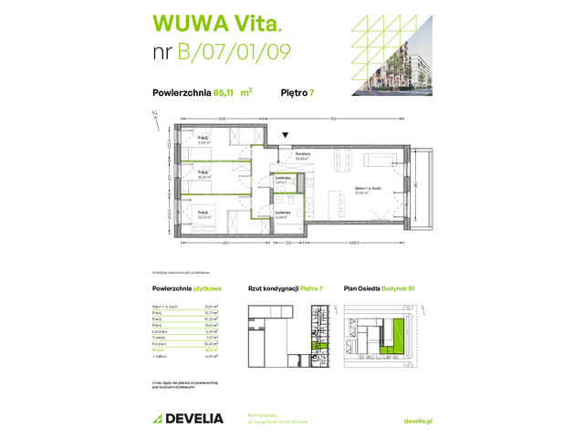 Mieszkanie w inwestycji WUWA Vita, symbol B.07.01.09 » nportal.pl